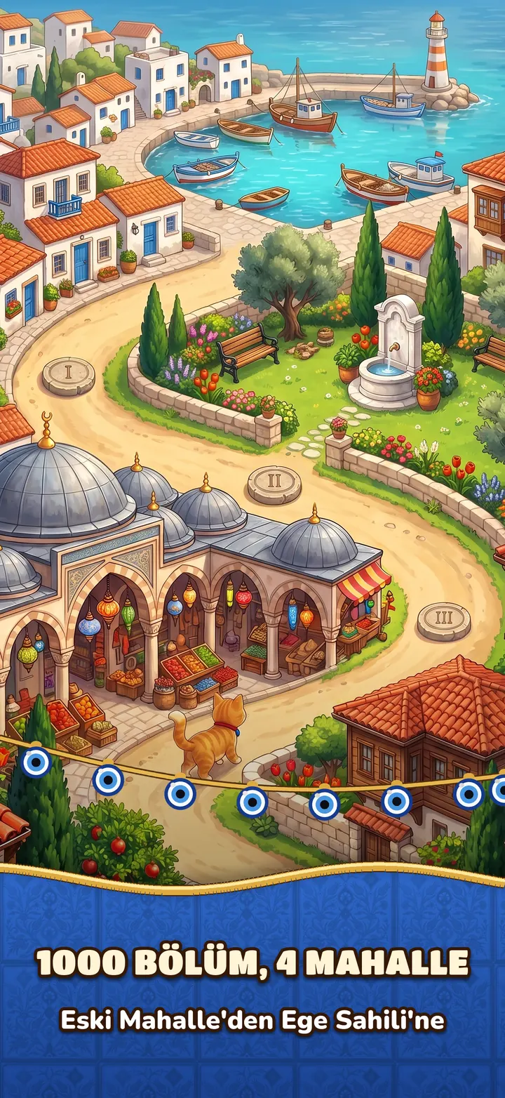 Eski Mahalle'den Ege Sahili'ne avlu mahalleleri haritası
